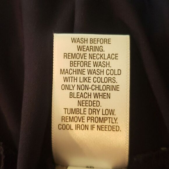 Croft & Barrow Dress with Attached Flowy Jacket and Detachable Necklace Sz PM - Picture 6 of 6